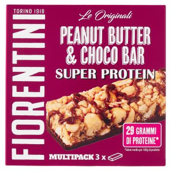 Fiorentini, Le Originali Peanut Butter & Choco Bar Super Protein 3x38 g