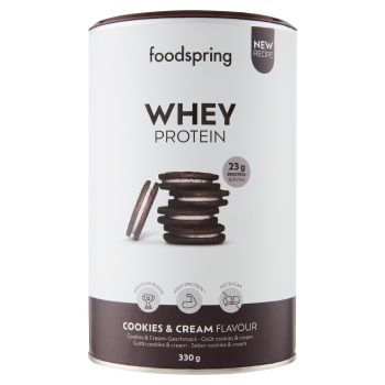 Foodspring, Whey Protein Powder Blend with Cookies & Cream Flavour 330 g