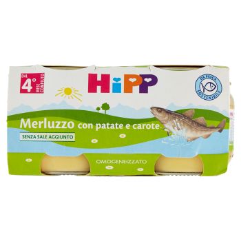 Hipp, organic cod homogenized with potatoes and carrots 2x80 g
