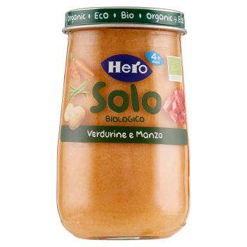 Hero, Homogenized Only Vegetables with Organic Beef 190 g
