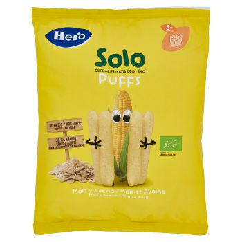 Hero, Solo Puffs Organic Corn & Oats 25 g