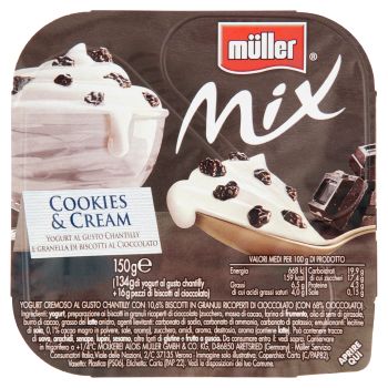 Müller, Mix Cookies & Cream 150 g