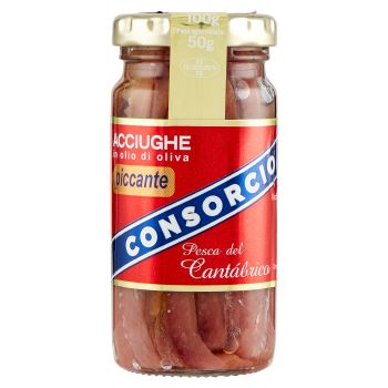 Consorcio, anchovies in spicy olive oil 100 g